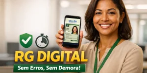 RG Digital CIN no app Gov.br sendo baixado passo a passo